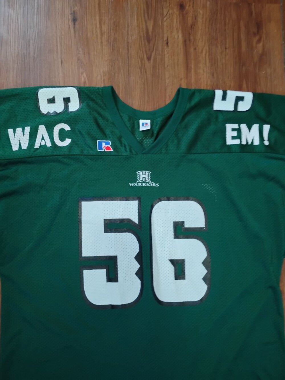 Vintage Russell Athletic Hawaii Rainbow Warriors Football Jersey